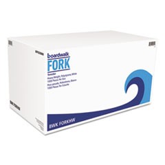 Heavyweight Polystyrene Cutlery, Fork, White, 1000/Carton