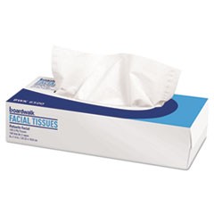 Office Packs Facial Tissue, 2-Ply, White, Flat Box, 100 Sheets/Box, 30 Boxes/Carton