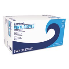 General Purpose Vinyl Gloves, Powder/Latex-Free, 2.6 mil, X-Large, Clear,100/Box