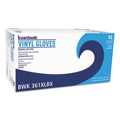 Exam Vinyl Gloves, Clear, X-Large, 3 3/5 mil, 1000/Carton