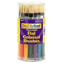 Colossal Brush, Natural Bristle, Flat, 30/Set