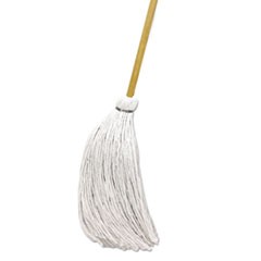 Handle/Deck Mops, 16 oz White Rayon Head, 57