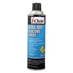 Ultra Dry Silicone Spray, 11 oz Aerosol Can, 12/Carton