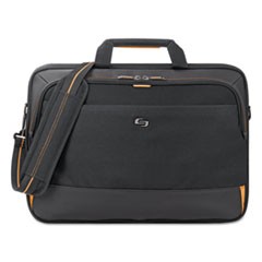 Solo Urban Carrying Case (Briefcase) for 11" to 17.3" Apple iPad Ultrabook - Black, Gold