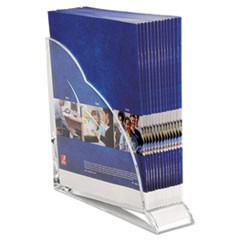 Stratus Acrylic Magazine Rack, 3 1/2 x 10 1/4 x 10 1/2, Clear