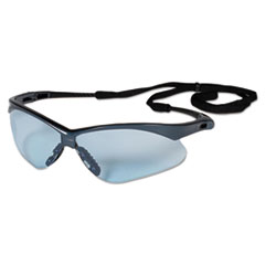 V30 Nemesis Safety Glasses, Blue Frame, Light Blue Uncoated Lens, 12/Cartion