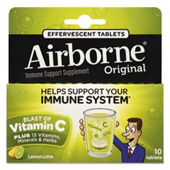 Immune Support Effervescent Tablet, Lemon/Lime, 10 Count