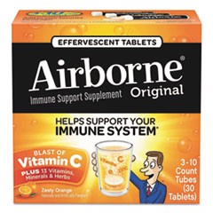 Immune Support Effervescent Tablet, Zesty Orange, 30 Count