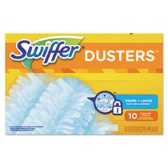 Refill Dusters, Dust Lock Fiber, Light Blue, Unscented, 10/Box