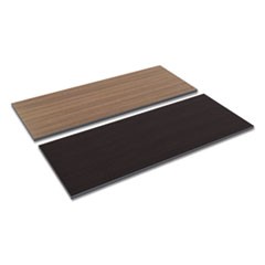 Reversible Laminate Table Top, Rectangular, 59 3/8w x 23 5/8d, Espresso/Walnut