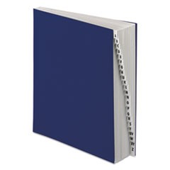 Expanding Desk File, 20 Dividers, Alpha Index, Letter Size, Dark Blue Cover