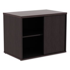 Alera Open Office Low Storage Cab Cred, 29 1/2w x 19 1/8d x 22 7/8h, Espresso