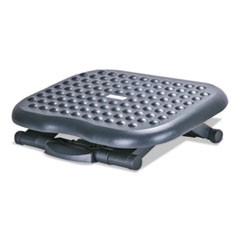 Relaxing Adjustable Footrest, 13.75w x 17.75d x 4.5 to 6.75h, Black