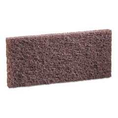 Heavy-Duty Brown Pads, 4 x 10, 20/Carton