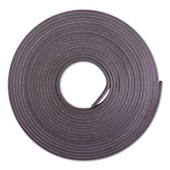 Adhesive-Backed Magnetic Tape, Black, 1/2