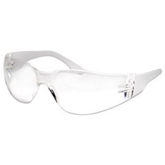 Safety Glasses, Clear Frame/Clear Lens, Anti-Fog, Polycarbonate, Dozen