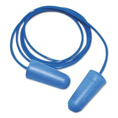 Detectable Earplugs, Corded, Blue