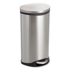 Step-On Medical Receptacle, 7.5 gal, Stainless Steel