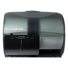 Boardwalk Xtra 2-Roll Controlled Bath Tissue Dispenser, 11.13 x 7.38 x 8.88, Translucent Black