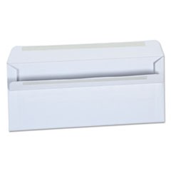 Self-Seal Business Envelope, #10, Square Flap, Self-Adhesive Closure, 4.13 x 9.5, White, 500/Box