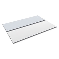 Reversible Laminate Table Top, Rectangular, 71 1/2w x 23 5/8d, White/Gray