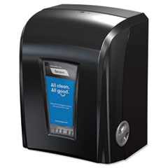 Tandem Electronic Hybrid Roll Towel Dispenser, 12.3 x 9.3 x 16.4, Black