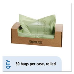 EcoSafe-6400 Bags, 64 gal, 0.85 mil, 48