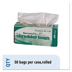 8105013994793, Heavy-Duty Shredder Bags, 39 gal Capacity, 50/BX
