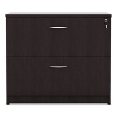 Alera Valencia Series Two Drawer Lateral File, 34w x 22.75d x 29.5h, Espresso