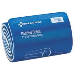 Padded Splint, 4 x 24, Blue/White