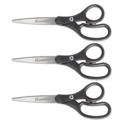 KleenEarth Basic Plastic Handle Scissors, 8