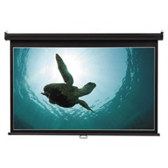 Wide Format Wall Mount Projection Screen, 65 x 116, White