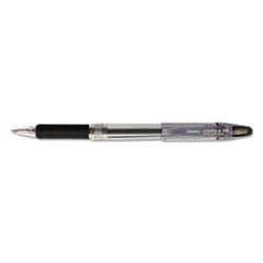 Jimnie Gel Pen, Stick, Medium 0.7 mm, Black Ink, Smoke Barrel, Dozen