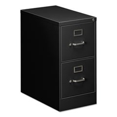 Two-Drawer Economy Vertical File Cabinet, Letter, 15w x 25d x 29h, Black