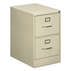 Two-Drawer Economy Vertical File, 2 Legal-Size File Drawers, Putty, 18" x 25" x 28.38"