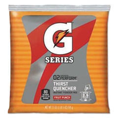 Thirst Quencher Powdered Drink Mix, Fruit Punch, 21oz Packet, 32/Carton