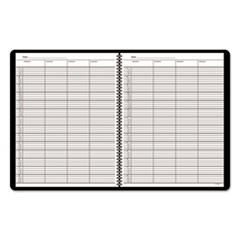 Four-Person Group Undated Daily Appointment Book, 10 7/8 x 8 1/2, White,