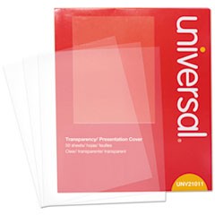 Transparent Sheets, B&W Laser/Copier, Letter, Clear, 50/Pack