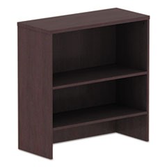 Alera Valencia Series Hutch, 34 .13w x 15d x 35.38h, Espresso