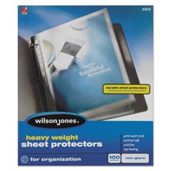 Heavyweight Top-Loading Sheet Protectors, Nonglare Finish, Letter, 100/Box