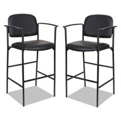 Alera Sorrento Series Stool with Arms, Supports Up to 300 lb, 29.33