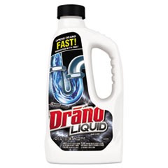 Liquid Drain Cleaner, 32 oz Safety Cap Bottle, 12/Carton