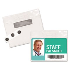 Magnetic-Style Name Badge Kits, Horizontal, 4