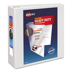 Heavy-Duty View Binder with DuraHinge and Locking One Touch EZD Rings, 3 Rings, 4