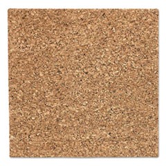 iDesign Frameless Cork Bulletin Board, 18 x 18, Tan Surface