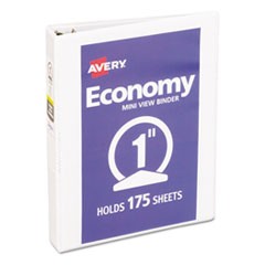 Economy View Binder with Round Rings , 3 Rings, 1