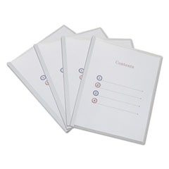 Clear View Report Cover with Slide-on Binder Bar, Clear/Clear, 25/Pack