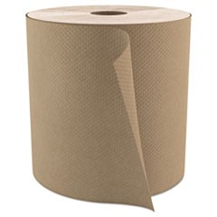 Select Roll Paper Towels, 1-Ply, 7.9" x 800 ft, Natural, 6/Carton