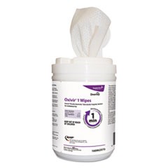 Oxivir 1 Wipes, Characteristic Scent, 10" x 10", 60 Wipes, 12/Carton