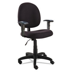 Alera Essentia Series Swivel Task Chair with Adjustable Arms, Supports Up to 275 lb, 17.71